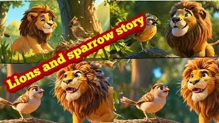 Lion and sparrow story| stories|story for kids|English fairy tale|fairy tale