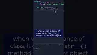 Python __str__ method of class #shorts #programming