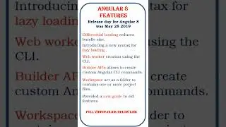 angular8 features @ensolutions5210  #angularjs #angular12 #angular6 #angular5 #angular13