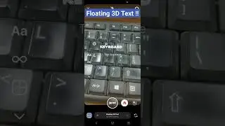 Floating 3D Text on Instagram!!#shorts, #floating, #3d, #text, #instagram,