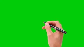 circle fillup hand green screen animation