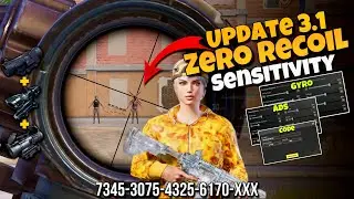 Update 3.2 World Best Sensitivity Settings 🔥 For All Mobile Non Gyro And Gyroscope ✅ | PUBG MOBILE |