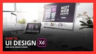 Website UI Design on Adobe XD from Scratch Tutorial for Beginners | Free UX UI Design Course | Ep 8