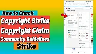 How to Check Copyright Strike Community Guidelines Strike & Copyright Claim | Urdu Hindi