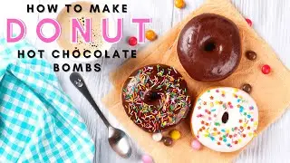 HOT CHOCOLATE BOMB with COFFEE || DONUT SHAPED HOT COCOA BOMBS  || HOT CHOCOLATE BOMB TUTORIAL