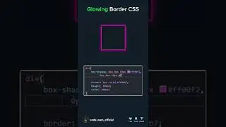 glowing border in css #glowingborder #coding #frontenddevelopment #webdevelopment