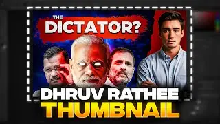 I Remade DhruvRathee Thumbnail in PHOTOSHOP!