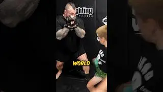 Kid Kicked Eddie Hall (Strongest Man Alive) 🔥