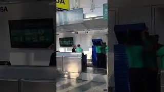 Angry passenger throws computer monitor at airline staff after missing flight