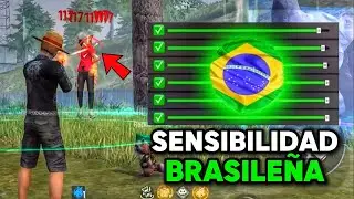 ✅USA ESTA SENSIBILIDAD BRASILEÑA🇧🇷 PARA DAR TODO ROJO | EN FREE FIRE