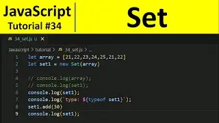 JavaScript Tutorial 34 - Set in JavaScript | Programming For Beginners