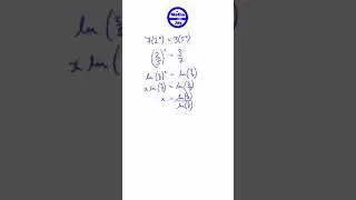 Exponential equation: unknown index on both sides