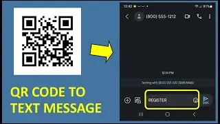 Create QR Code to SMS Message With Text Reply Automatically Filled In