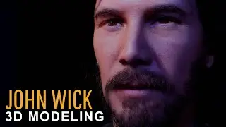 John Wick/Keanu Reeves Digital Modeling. Blender Render