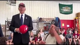 Biden Wears Trump Hat