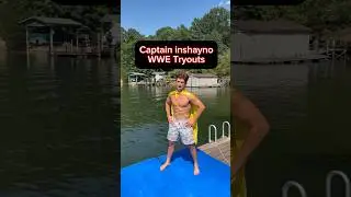 Captain inshayno @WWE tryout tape #funny #wwe #wrestling #sports #comedyskit #prowrestling