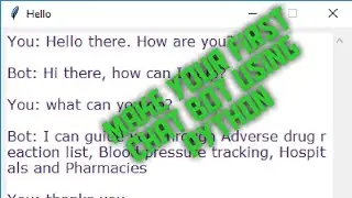 How To Make Simple Chat Bot Using Python || Tkinter || Beginners python tkinter