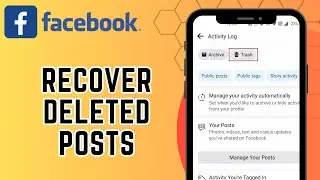 How to Recover Deleted Posts On Facebook (NEW UPDATE) | Retrieve Deleted Posts
