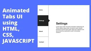 Animated Vertical Tabs UI using HTML, CSS & JavaScript