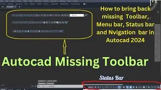 Toolbar and Menu Bar Not Showing in AutoCAD? Fix It Fast!