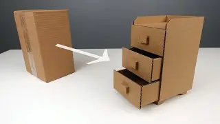 How to make drawer from Cardboard | DIY crafts