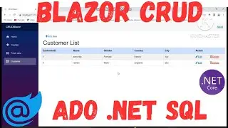 Blazor Complete CRUD using ADO .NET | Blazor CRUD | ADO .NET