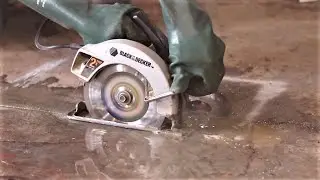 Cutting Concrete with a Circular Saw