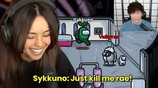 Valkyrae & Sykkuno funny moment in Among Us