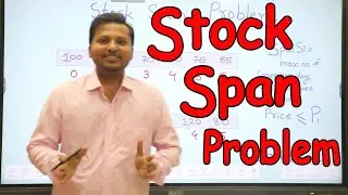 Stock Span Problem ALGORITHM ( Simplest explanation on Internet )