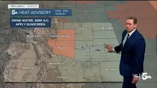 A Hot Sunday Leads into a Hot Work Week with Isolated Rain and T'Storm Chances