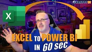 Anyone can EASILY create Power BI reports from Excel in 60 Seconds!!!