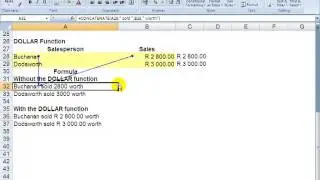 Force currency amount in Excel to appear in text with currency symbol
