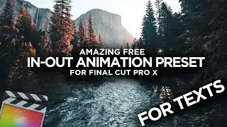 AMAZING FREE In-out Text Animation Preset for Final Cut Pro X || Free Effects Pack 2024