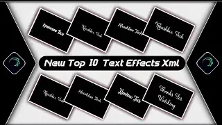 Top 10 Text Animation Presets|Trending Text Effect Alightmotion Xml|Text Effect Preset🤢Khushboo Tech