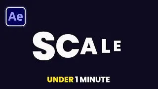 Scale Text Animation in After Effects | Text Animation Tutorial