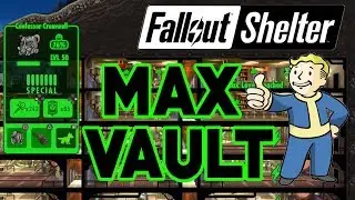 FALLOUT SHELTER MAXED OUT VAULT! MAX EVERYTHING! 200 Dwellers (BEST LAYOUT!)