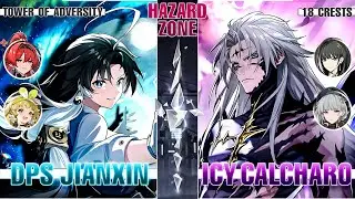 Dps Jianxin & Icy Calcharo | Tower of Adversity - Hazard Zone 18 Crests (Wuthering Waves)