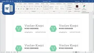 How to create business cards in Microsoft Word - Part 1 (Tutorial)