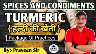 Turmeric Cultivation || Spices & Condiments || ICAR - JRF || By :- Praveen Sir