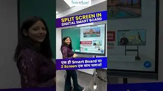 Split Screen in Digital Board For Online Teaching -  #digitalboard #smartboard #smartclass