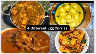 4 Easy Egg Curry Recipes/Egg Recipes/Anda Recipes