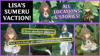 ALL OF LISA'S SUMEUR LOCATIONS & STORIES! (Genshin Impact: Second Blooming Event)