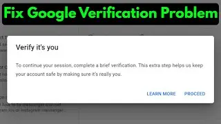 Fix verify it's you google account | youtube verify it's you problem | turn off 2 step verification