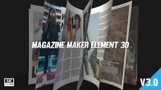 Magazine Maker Element 3D AFTER Effects Template Videohive 28915162