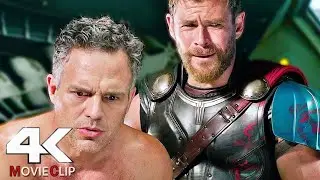 Thor and Bruce Banner Funny Scene In Hindi - Thor Ragnarok Movie CLIP 4K