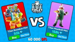 БУМБОКС vs ФРИКАДЕЛЬКА в ТТД роблокс | Toilet Tower Defense roblox | Boombox Man vs Meatball Man