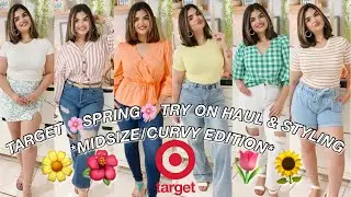 TARGET SPRING 2021 TRY ON HAUL + STYLING *MIDSIZE/CURVY*