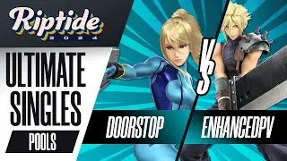 Doorstop (Zero Suit Samus) vs enhancedpv (Cloud) - Riptide 2024 - Ultimate Singles - R2 Pools