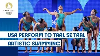 🇺🇸 United States Perform to Taal Se Taal | Artistic Swimming | #Paris2024 Highlights