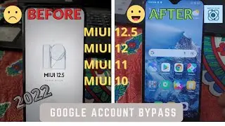 Xiaomi Redmi MIUI 12.5/12/11/10 Frp/Google Account Bypass|Without Pc|Without App|Latest Method|2022